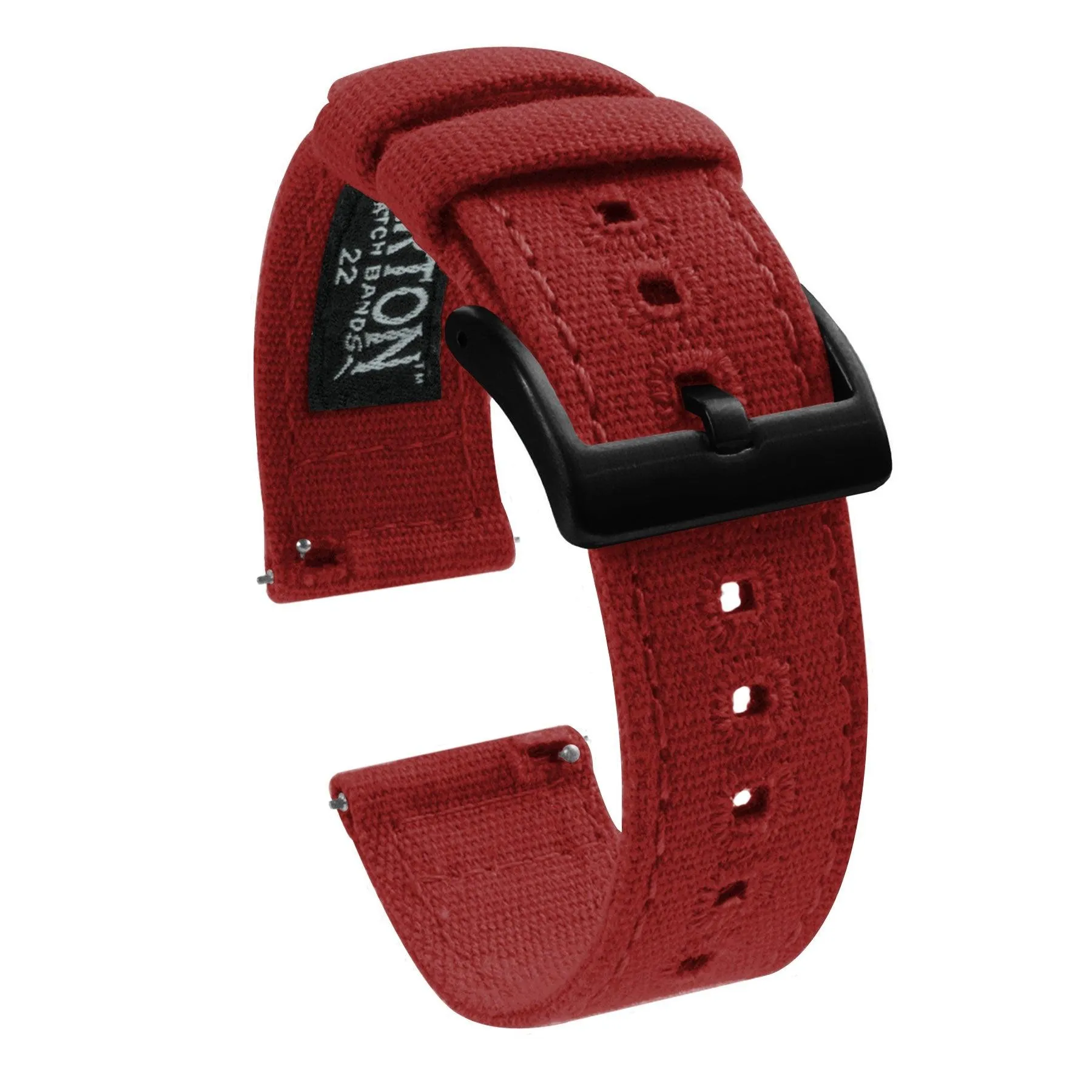 Crimson Red | Crafted Canvas by Barton Watch Bands