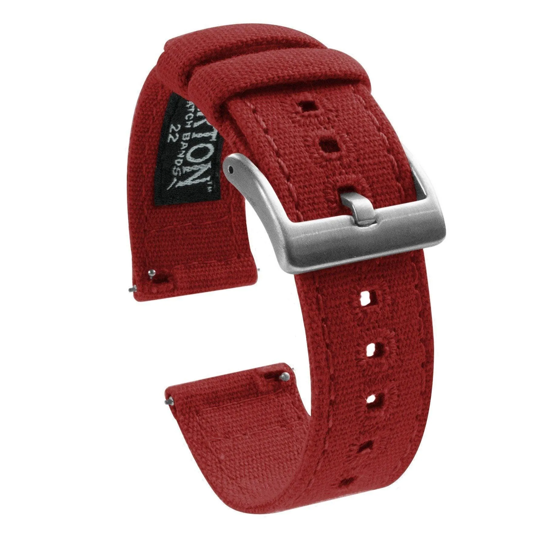 Crimson Red | Crafted Canvas by Barton Watch Bands