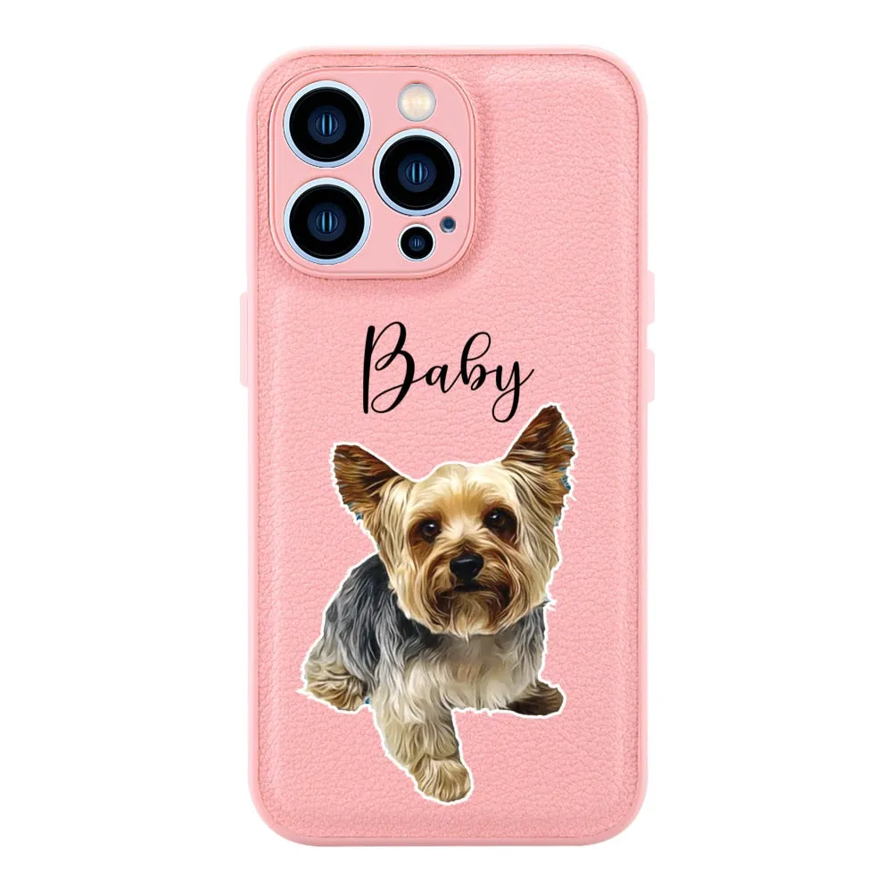 Custom Pet (PU leather) iPhone cases by SB