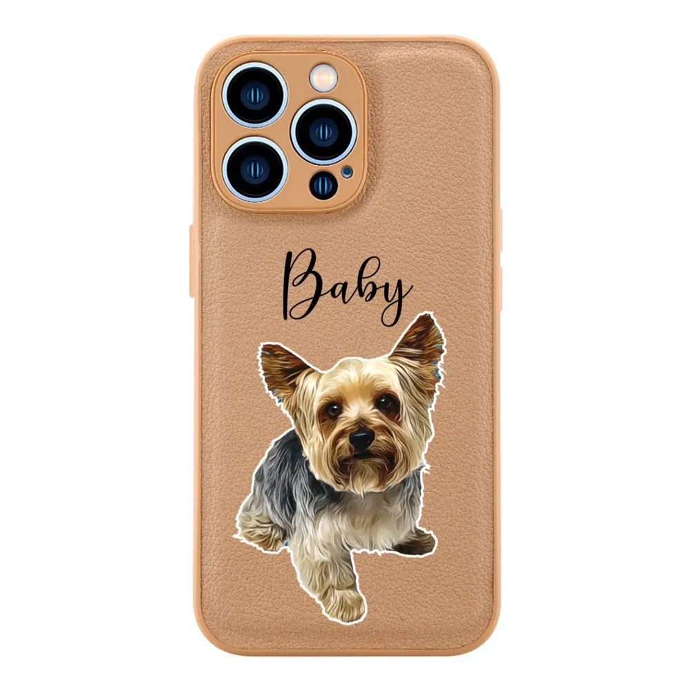 Custom Pet (PU leather) iPhone cases by SB