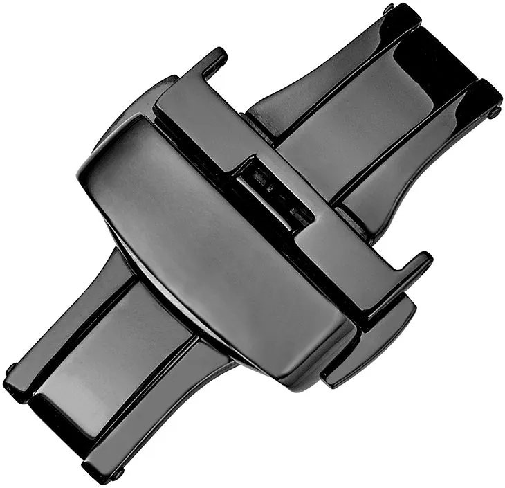 Deployment Buckle with butterfly, side button release  D45
