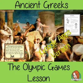 Distance Learning Ancient Greek Olympic Games Complete Google Apps Lesson