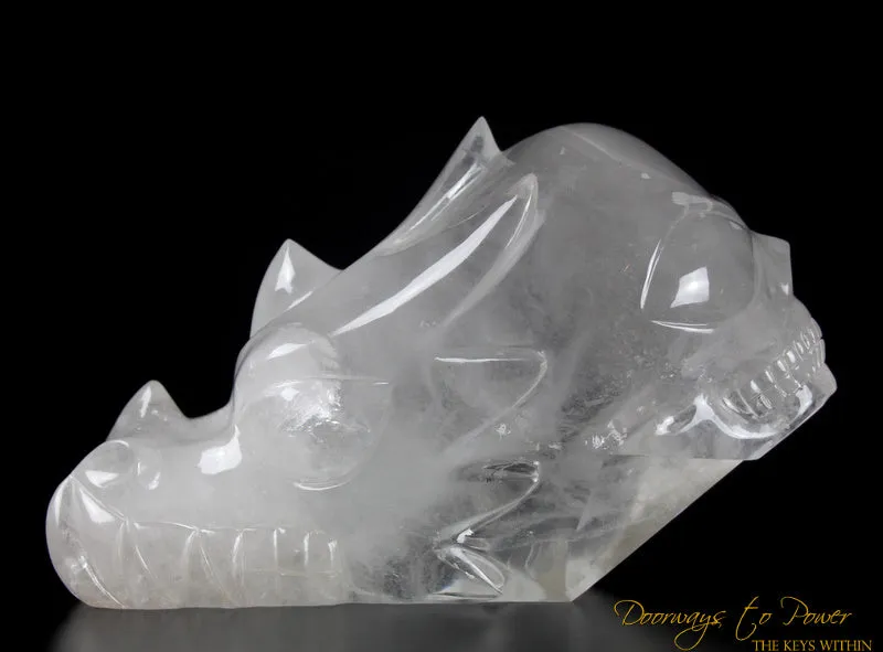 Dragon   Alien   Heart Alchemical Crystal Skull Sculpture