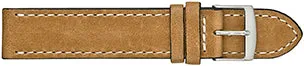 Fleurus Rustic Leather Watchband with Ecru Stitch  595