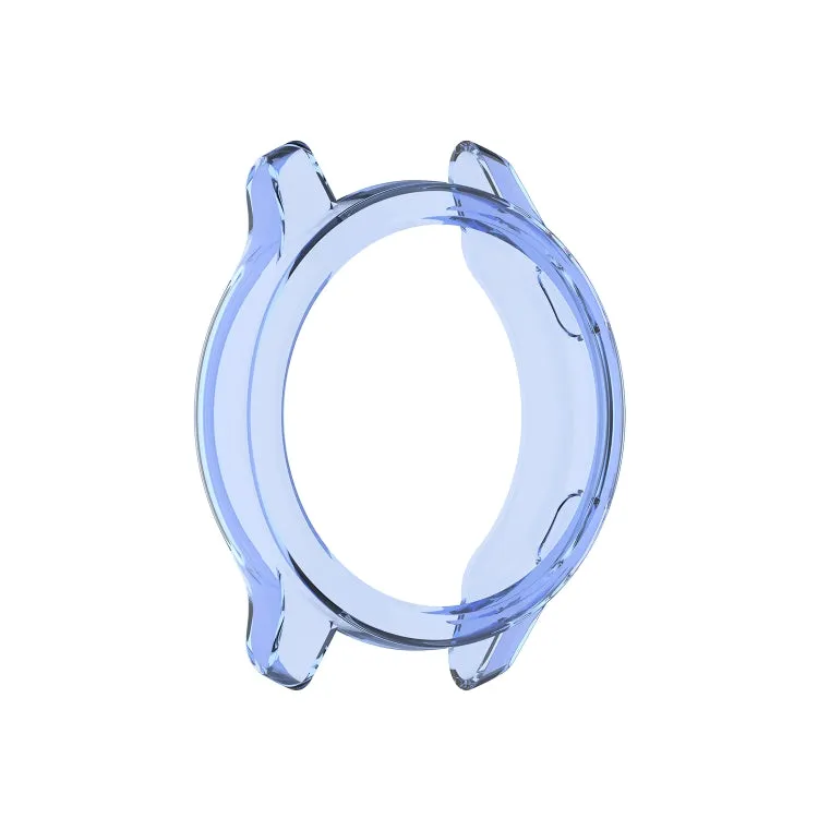 For Garmin Venu TPU Wrapped Empty Half Case Watch Case(Transparent Blue)