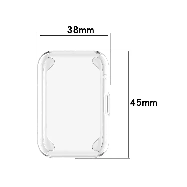 For Huawei Watch Fit Full Coverage TPU Protective Case Cover(Transparent)