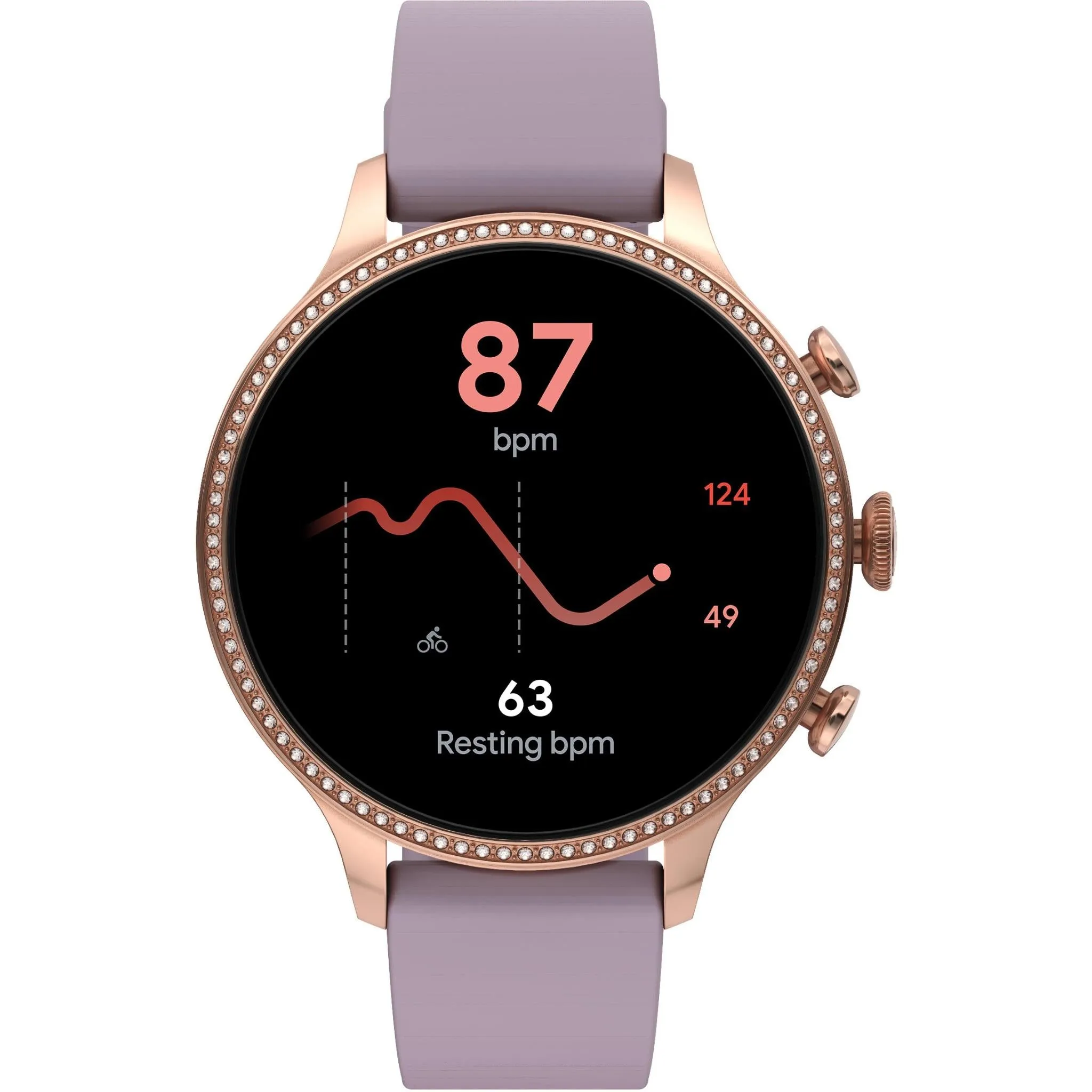 Fossil Gen 6 Smartwatch FTW6080 (Purple Silicone)