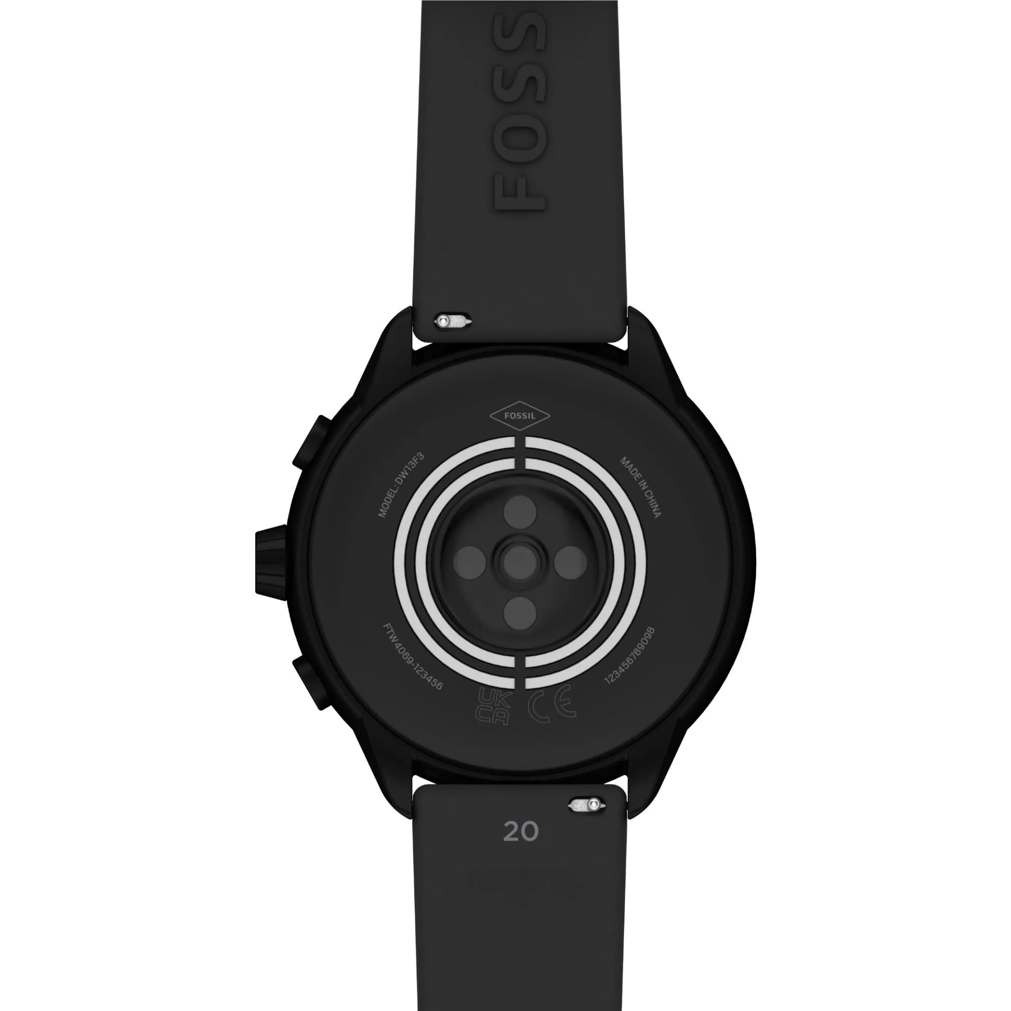 Fossil Gen 6 Wellness Edition Smartwatch FTW4069 (Black Silicone)