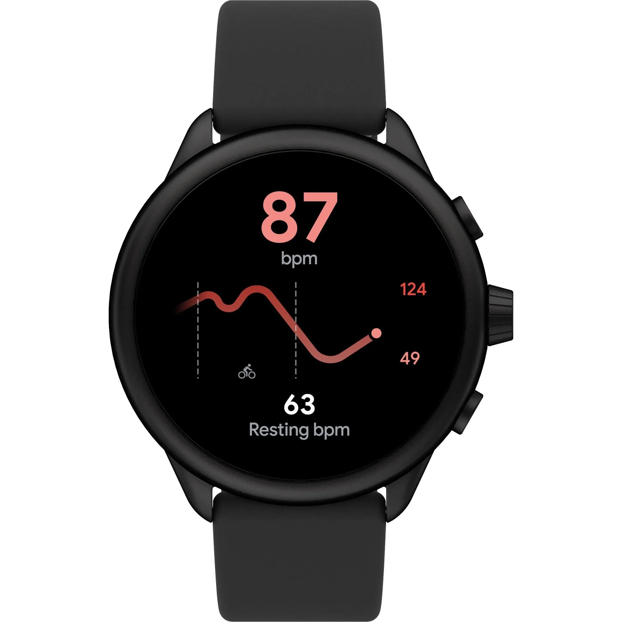 Fossil Gen 6 Wellness Edition Smartwatch FTW4069 (Black Silicone)
