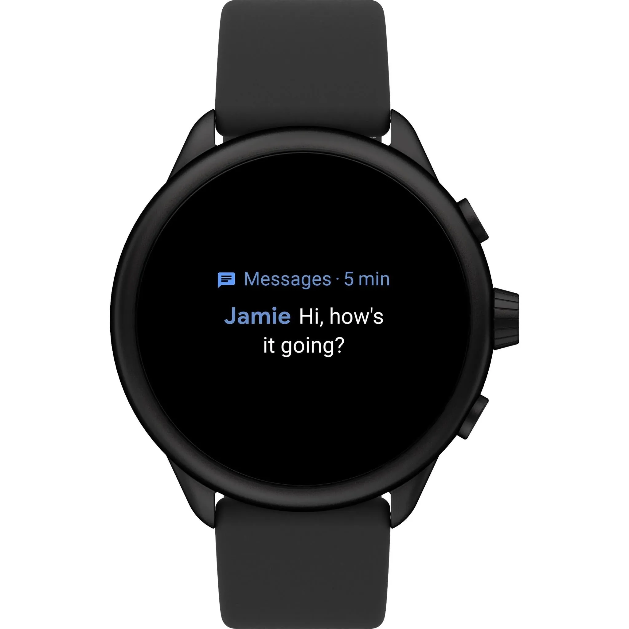 Fossil Gen 6 Wellness Edition Smartwatch FTW4069 (Black Silicone)