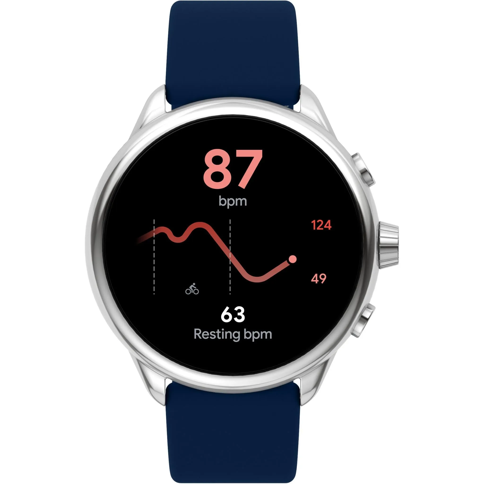 Fossil Gen 6 Wellness Edition Smartwatch FTW4070 (Navy Silicone)