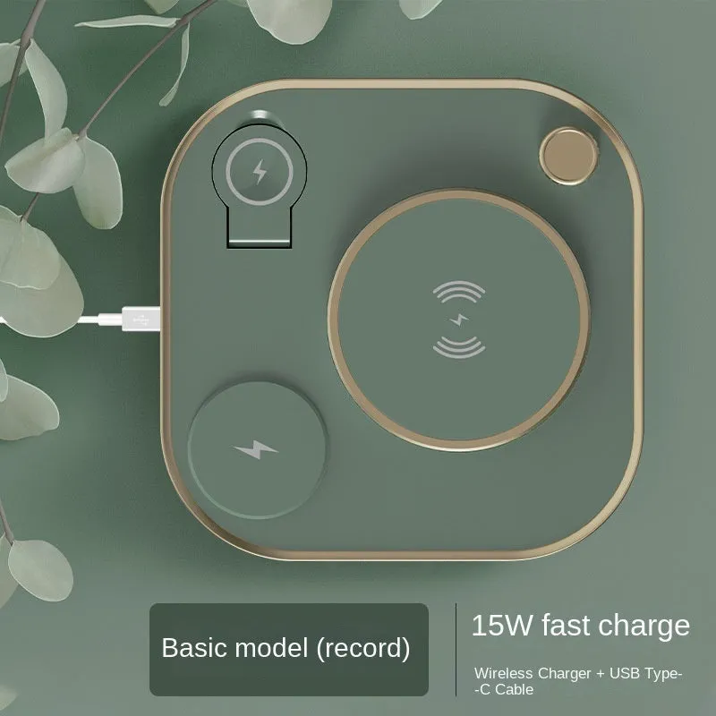 Four In One Magnetic Wireless Charger 15w Fast Charge Is Applicable To Multi-function Three In One Wireless Charge