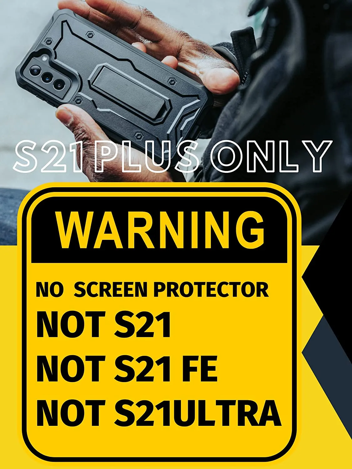 Galaxy S21 Plus Full-Body Rugged Kickstand  Military Grade Case