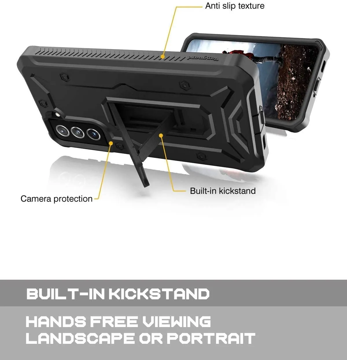 Galaxy S21 Plus Full-Body Rugged Kickstand  Military Grade Case