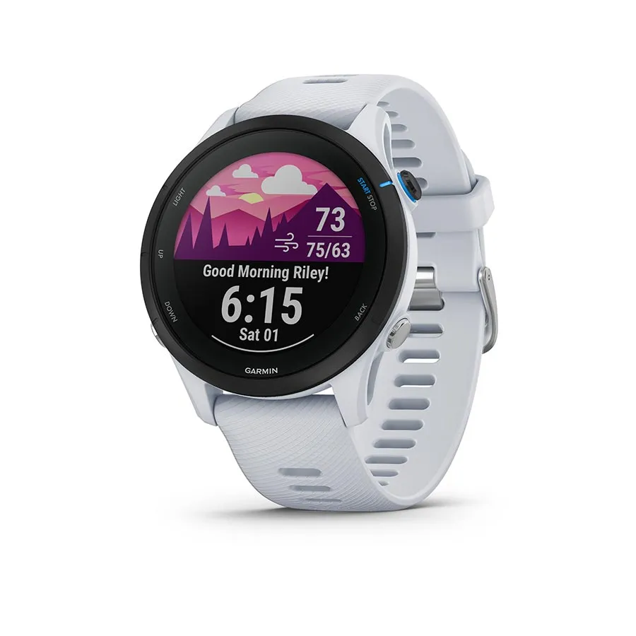 Garmin Forerunner 255 Music GPS Smartwatch - 45.6mm Whitestone