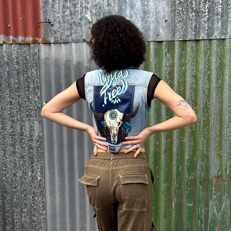 Handpainted Wild and Free Jacket