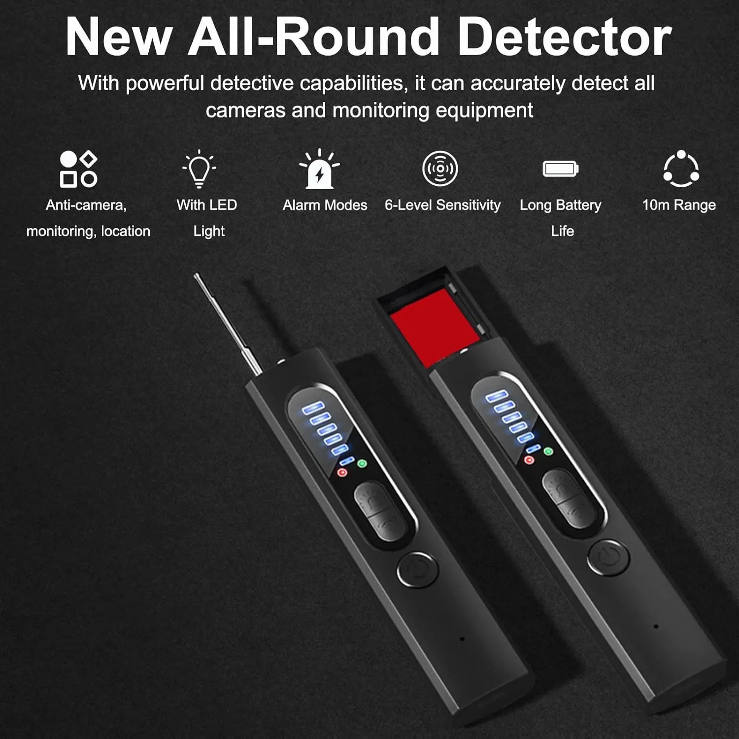 Hidden Camera Detector (Military Grade, with built-in RF and GPS Tracking Detection)