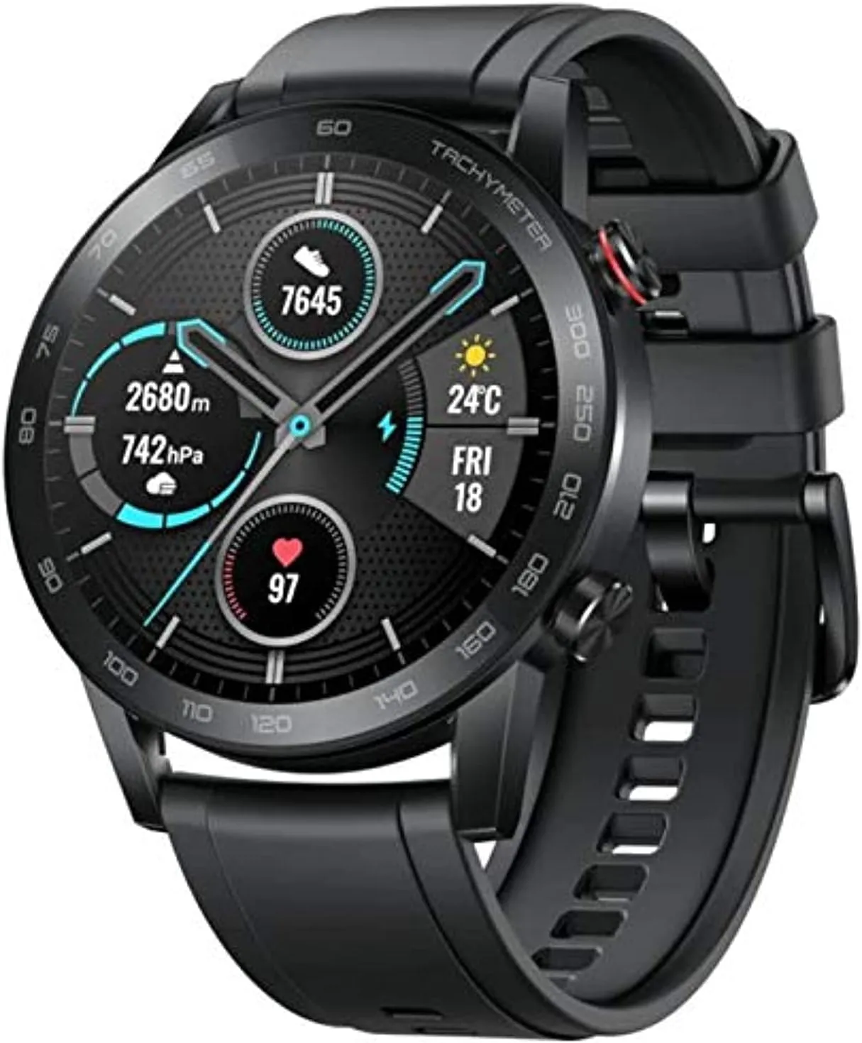 Honor MagicWatch 2 Smartwatch, 14 Day Battery Life, 15 Fitness Modes, Swimming Heart Rate Monitor, Stress Sleep Tracking, Bluetooth Call, 46mm