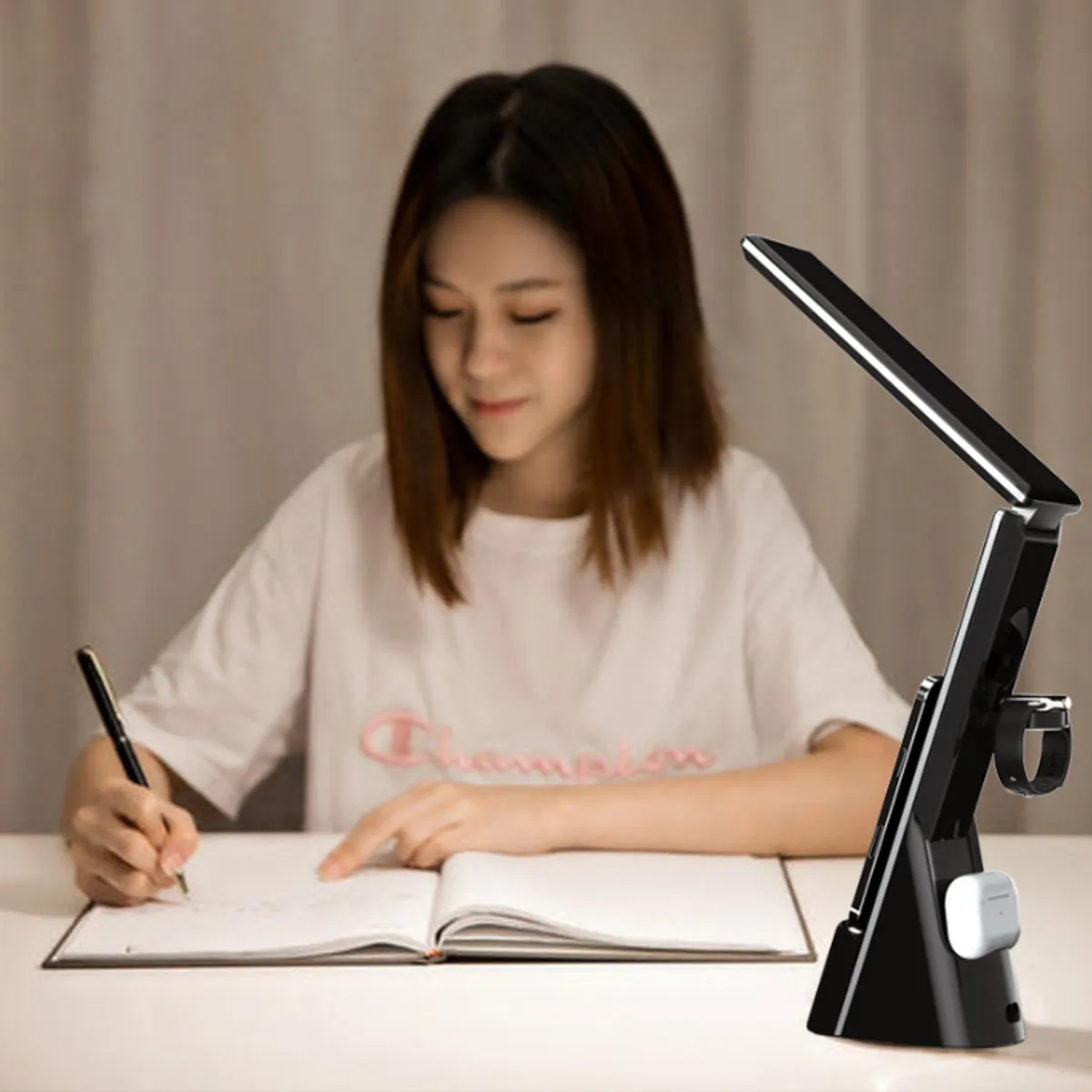 Illuminati 6 IN 1 Multifunctional Folding Desk Lamp And Wireless Charger