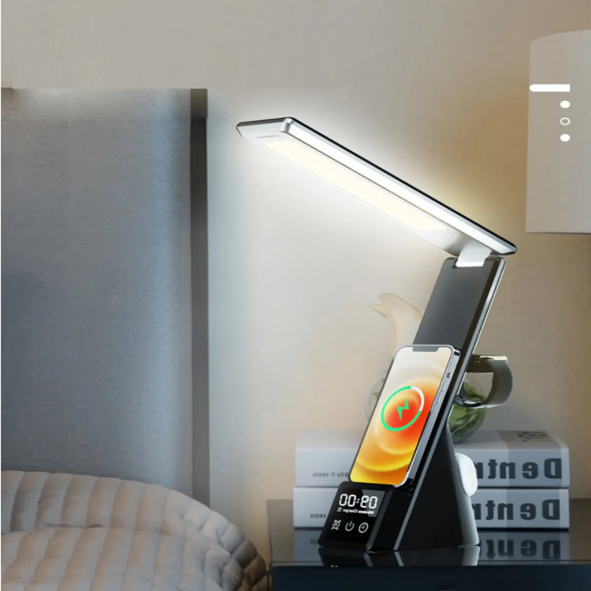 Illuminati 6 IN 1 Multifunctional Folding Desk Lamp And Wireless Charger