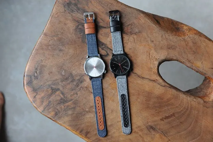 Komono Winston Heritage Herringbone Watch