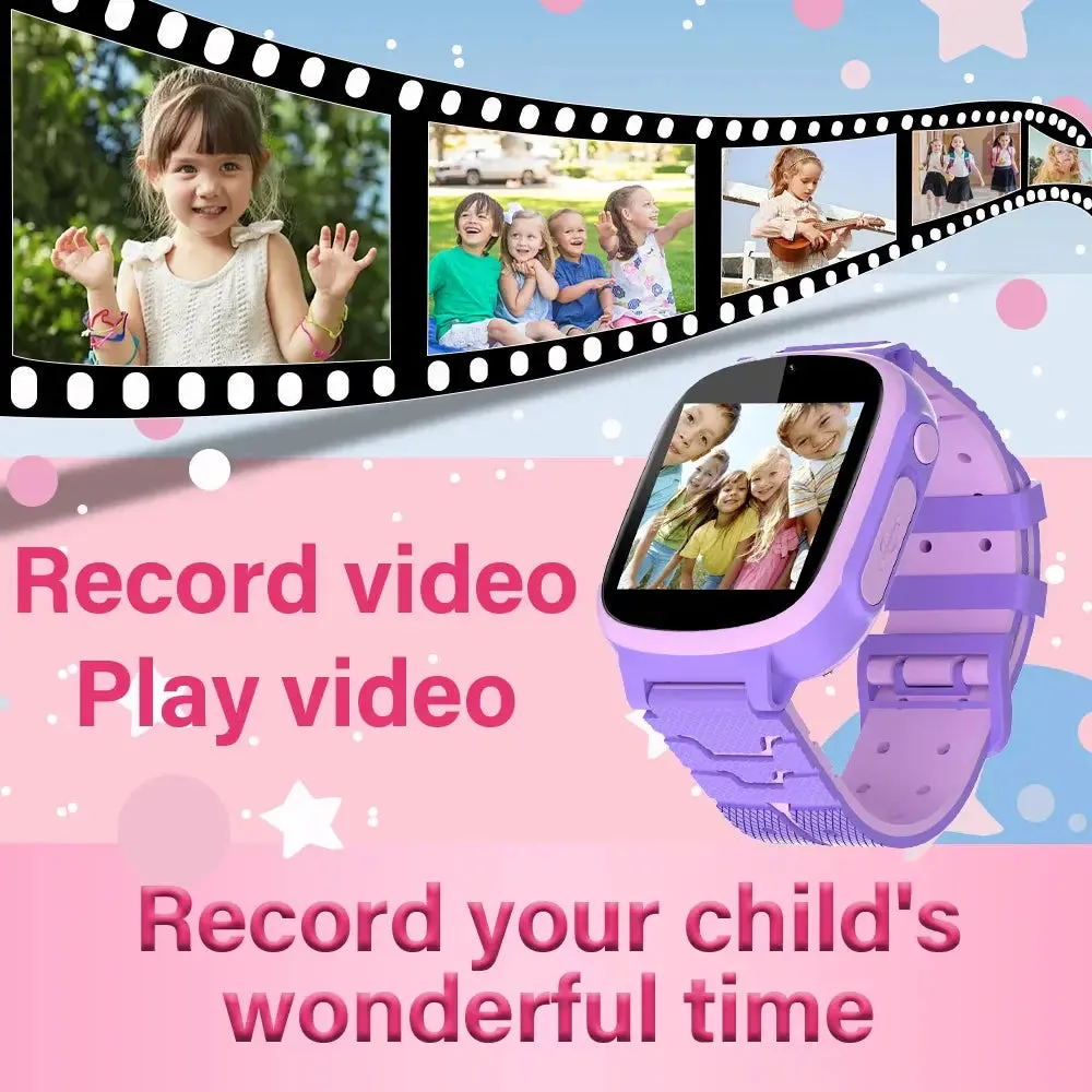 LAXASFIT Kids Smart Watch With Camera Photo Recording Video Touch Screen Kids Watch Multiple Games Kids Toys Christmas Gift