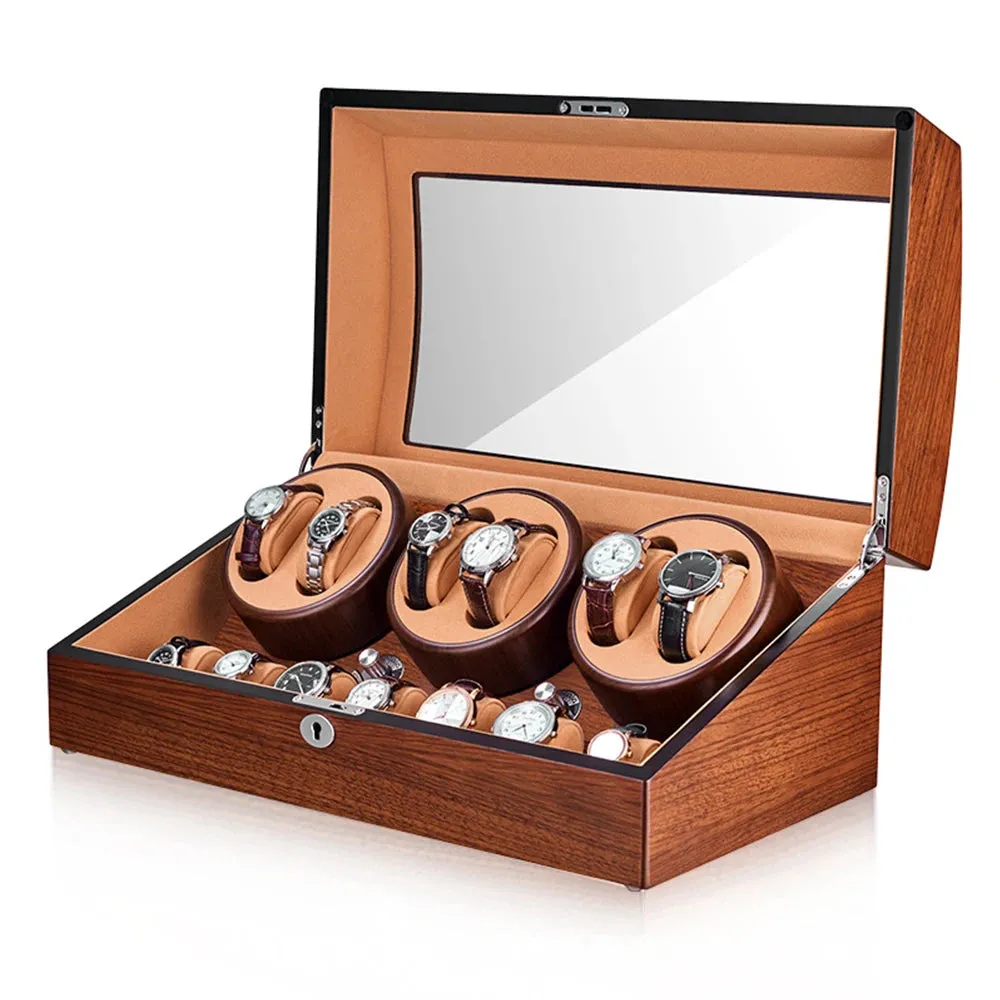Luxury Mechanical Watches Winder Automatic Watch Box Mabuchi Motor LCD Touch Screen Remote Control Box Watch Customizable Logo