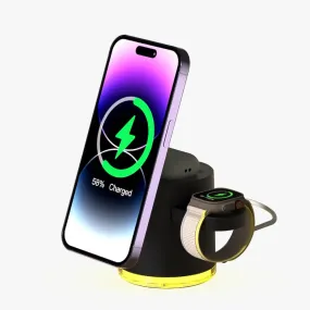Marvans VoltX 4-in-1 Compact Magnetic Wireless Charging Station