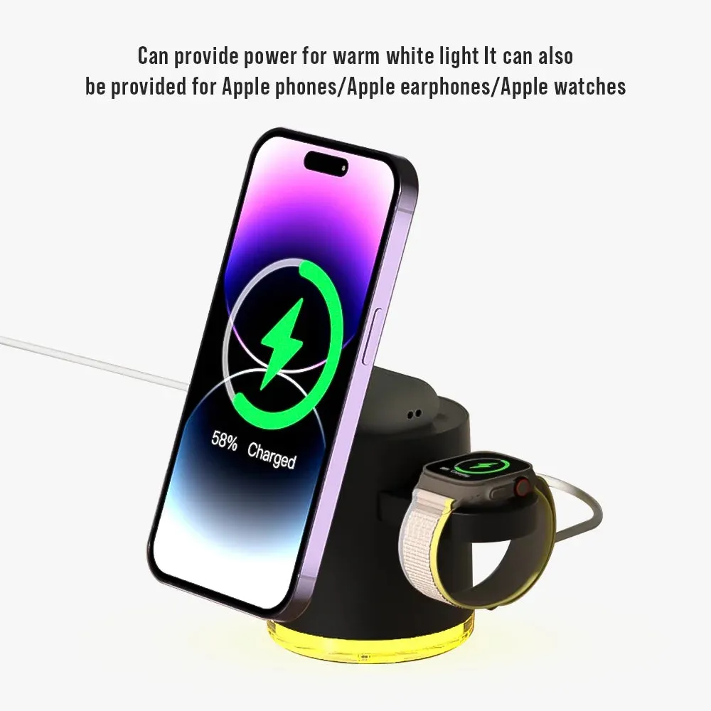 Marvans VoltX 4-in-1 Compact Magnetic Wireless Charging Station