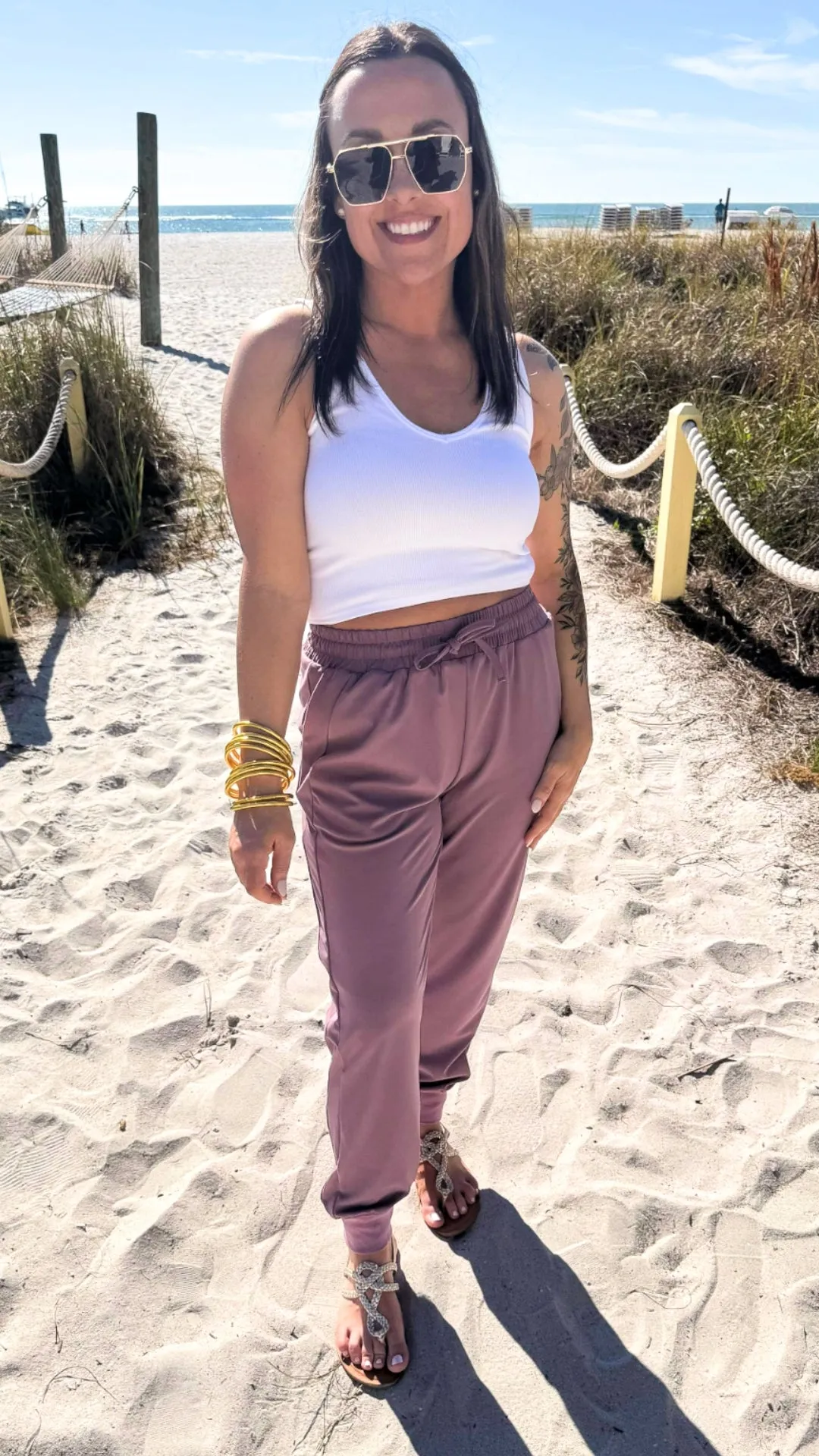 Mauve Everyday Joggers by Salty Wave*