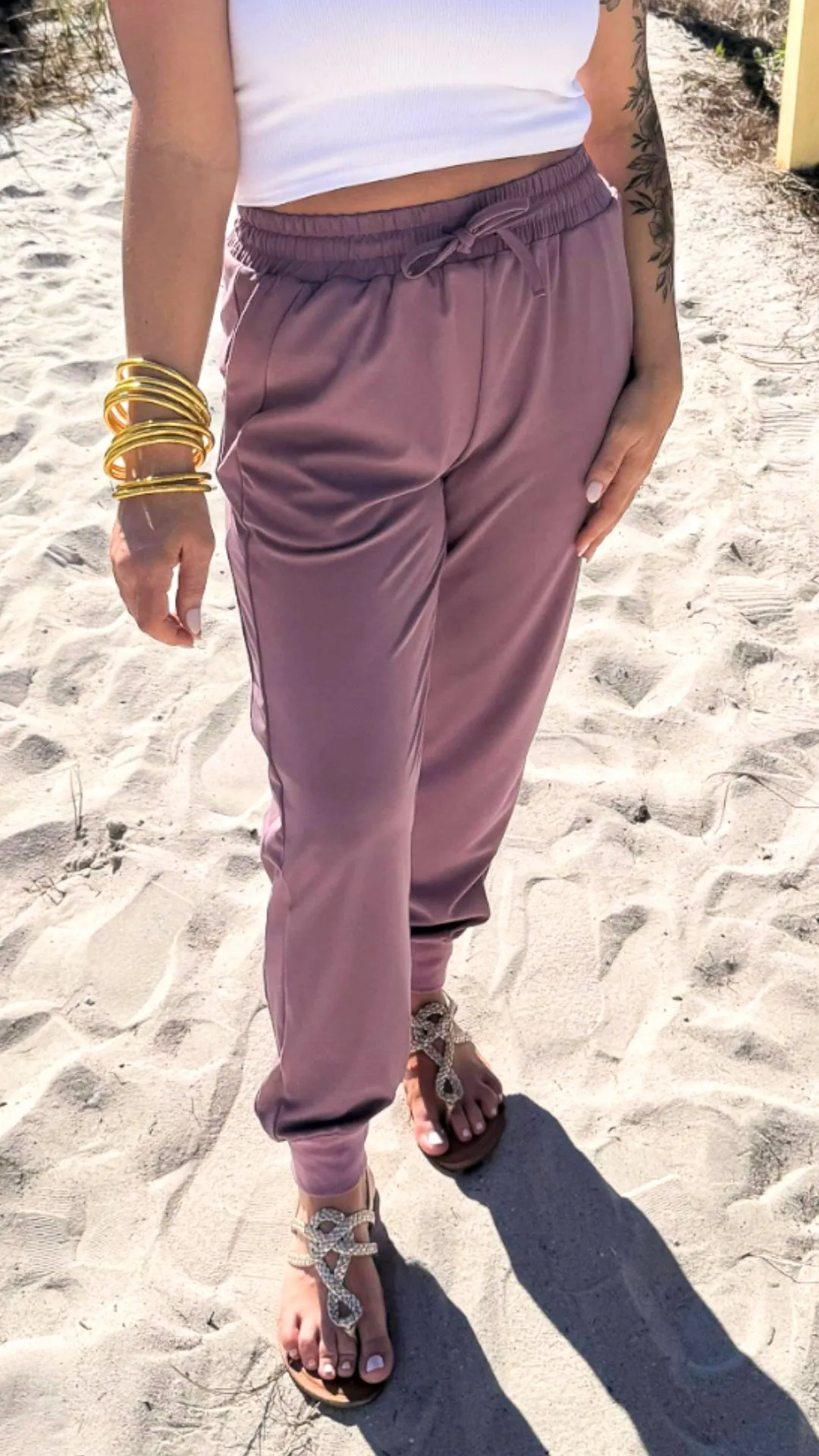 Mauve Everyday Joggers by Salty Wave*