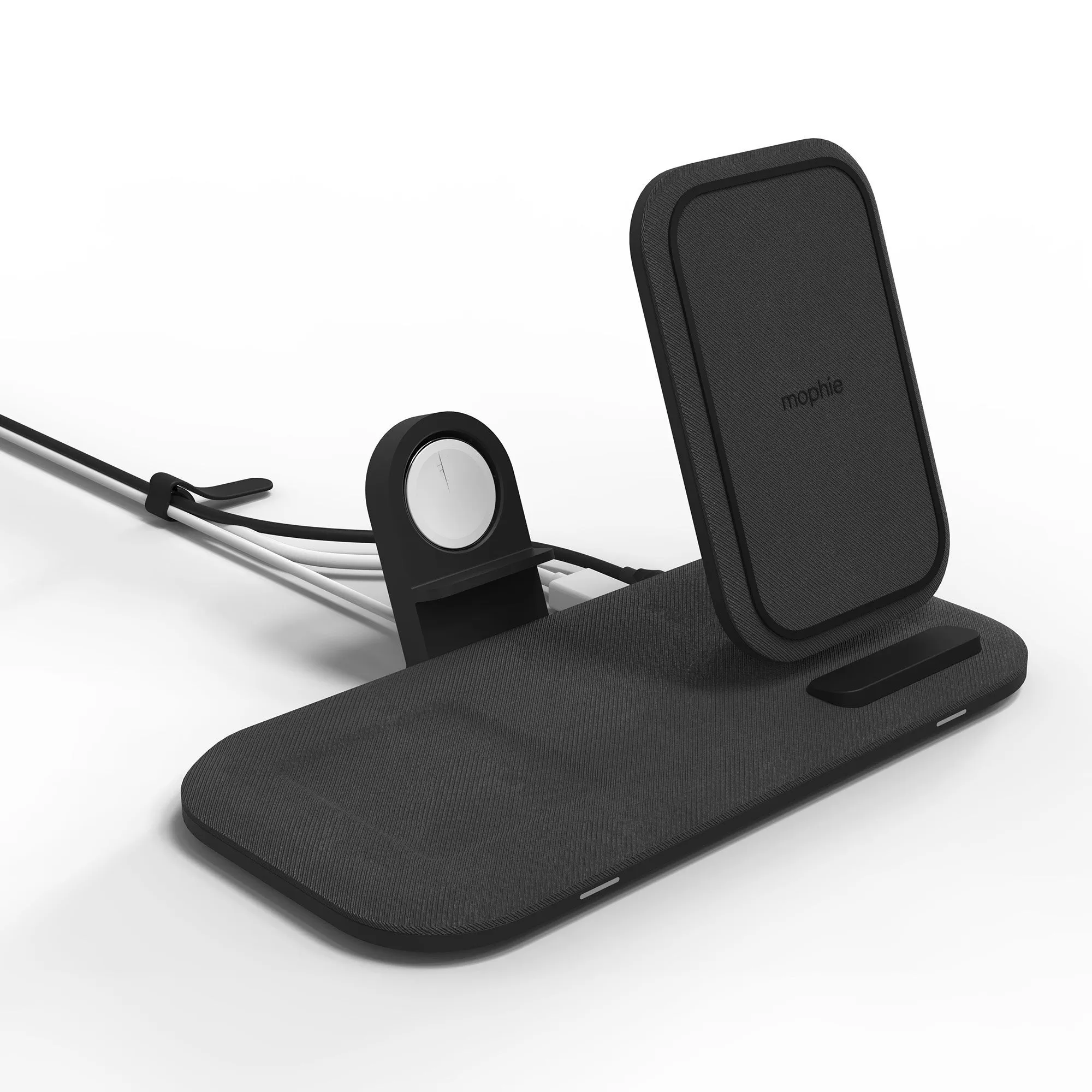 Mophie universal black wireless charge pad w/stand - 15-08492