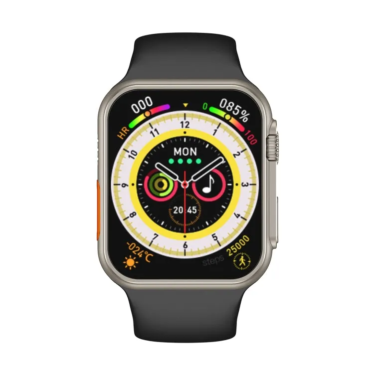 N8 Ultra Smart Watch with 2.02-Inch Square Display - Heart Rate & Blood Oxygen Monitoring
