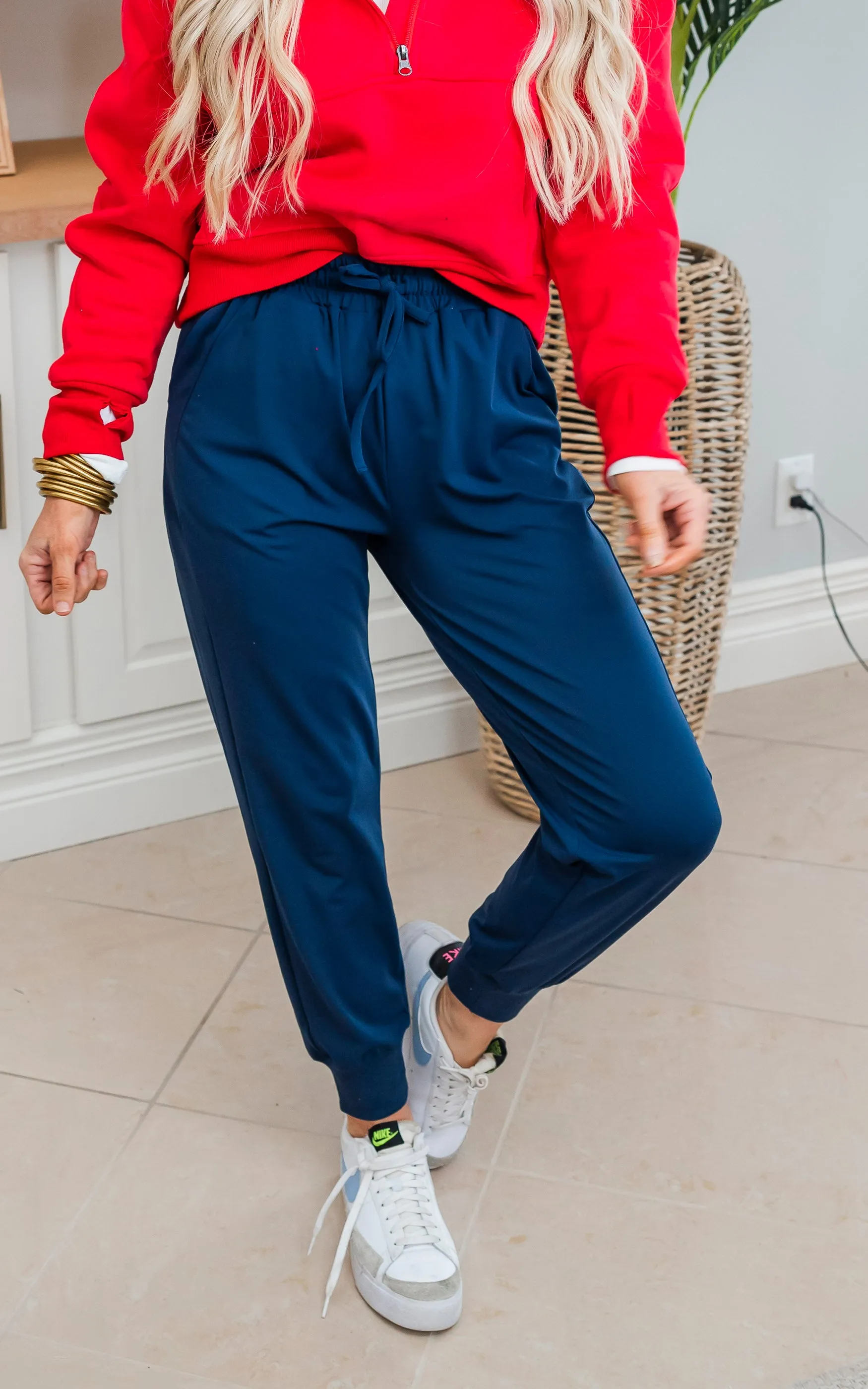 Naval Blue Everyday Joggers by Salty Wave*