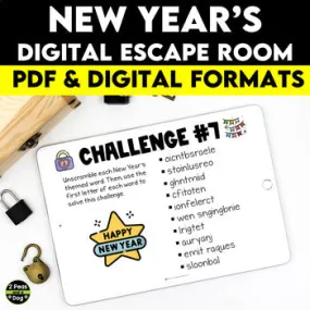 New Year's Digital Escape Room