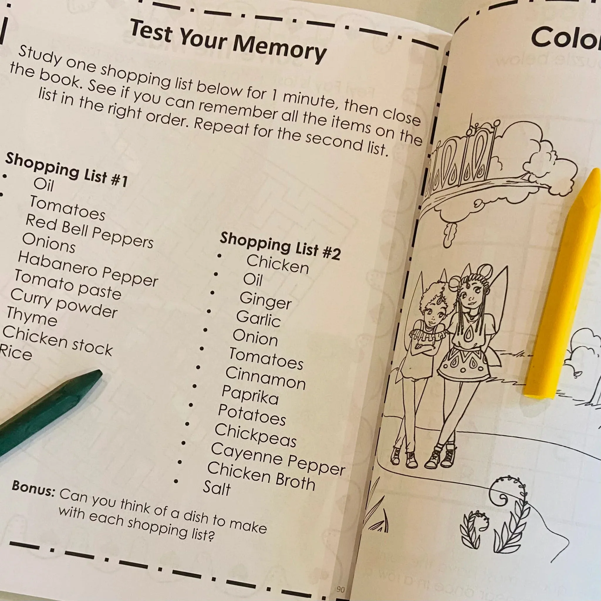 Offline, Screen Free Fun.  Kids Activity Books and Crayons