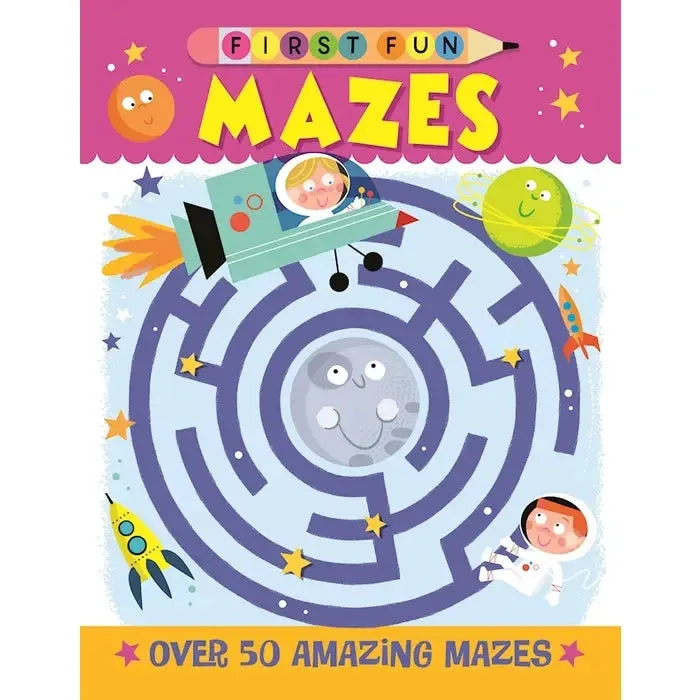 Offline, Screen Free Fun.  Kids Activity Books and Crayons