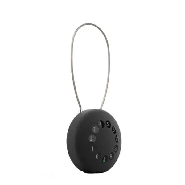OMCONNECT -  SOLO S - Smart Key Lock Box - S Shaped Braided Steel Shackle - Bluetooth
