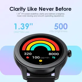 Oraimo Watch 2R Bluetooth Calling Smart Watch for Men and Women,1.39"HD Smart Fitness Watch with Stepping Meter Heart Rate Monitor,120  Sports Modes & Quickly Reply SMS, Local Warranty