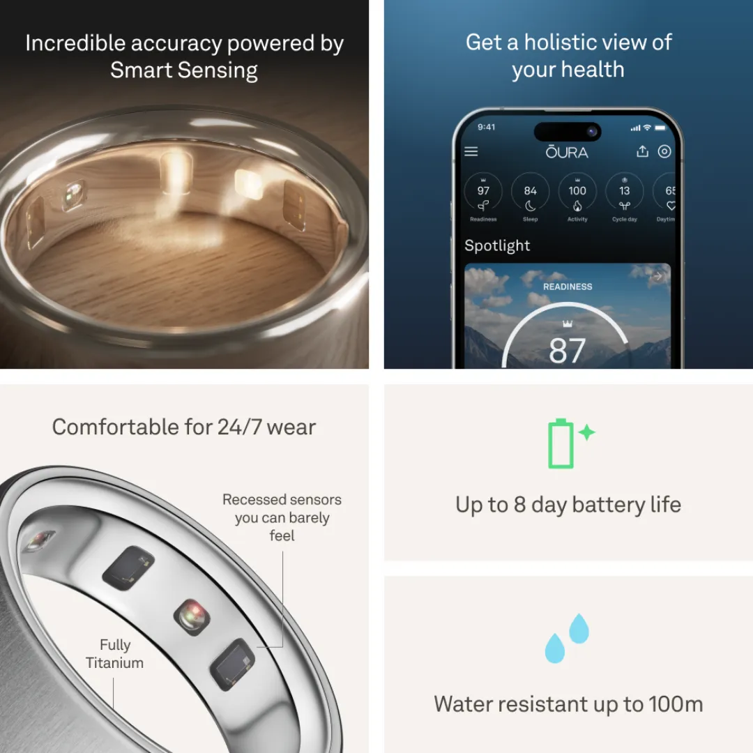 Oura Ring 4 - Brushed Silver