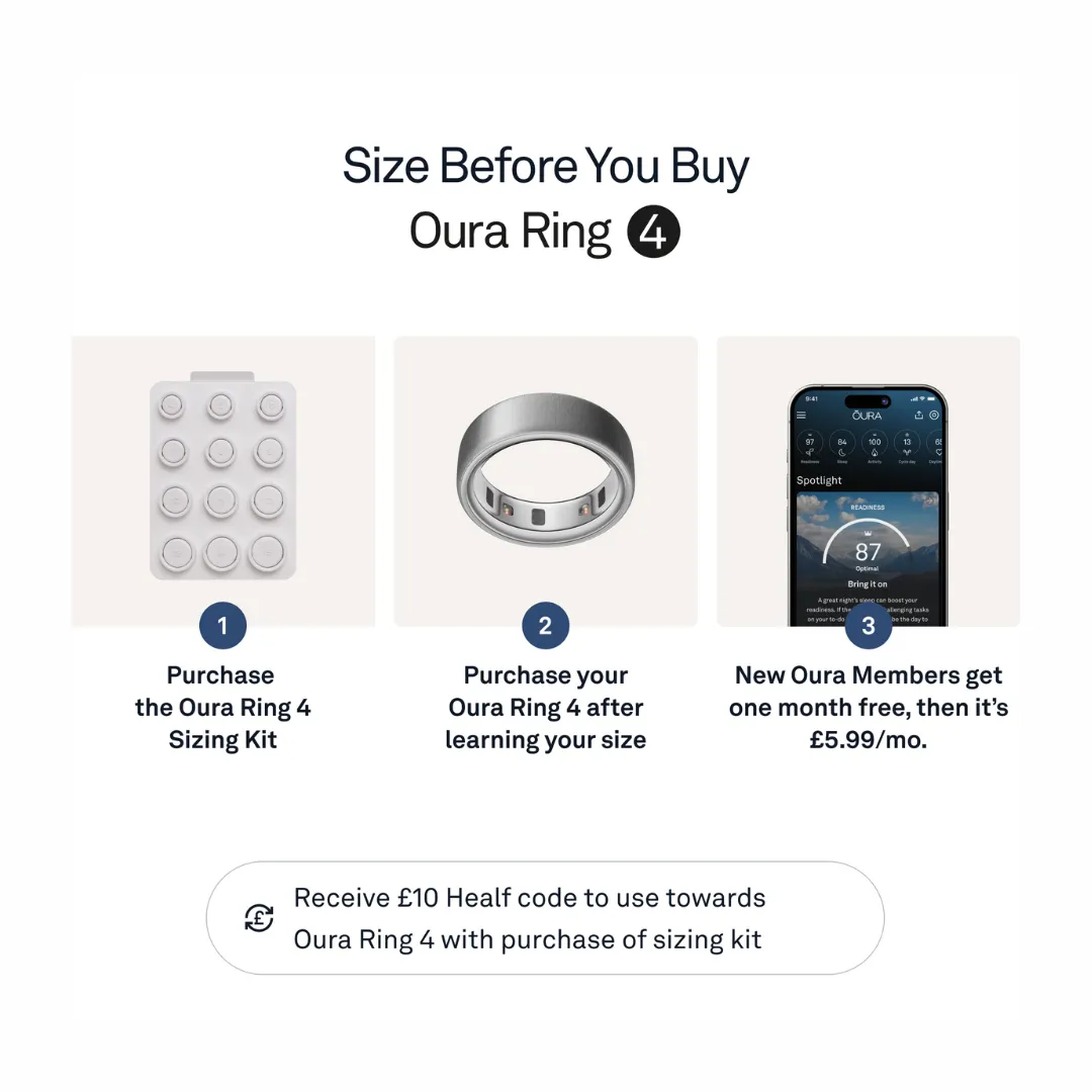 Oura Ring 4 - Brushed Silver