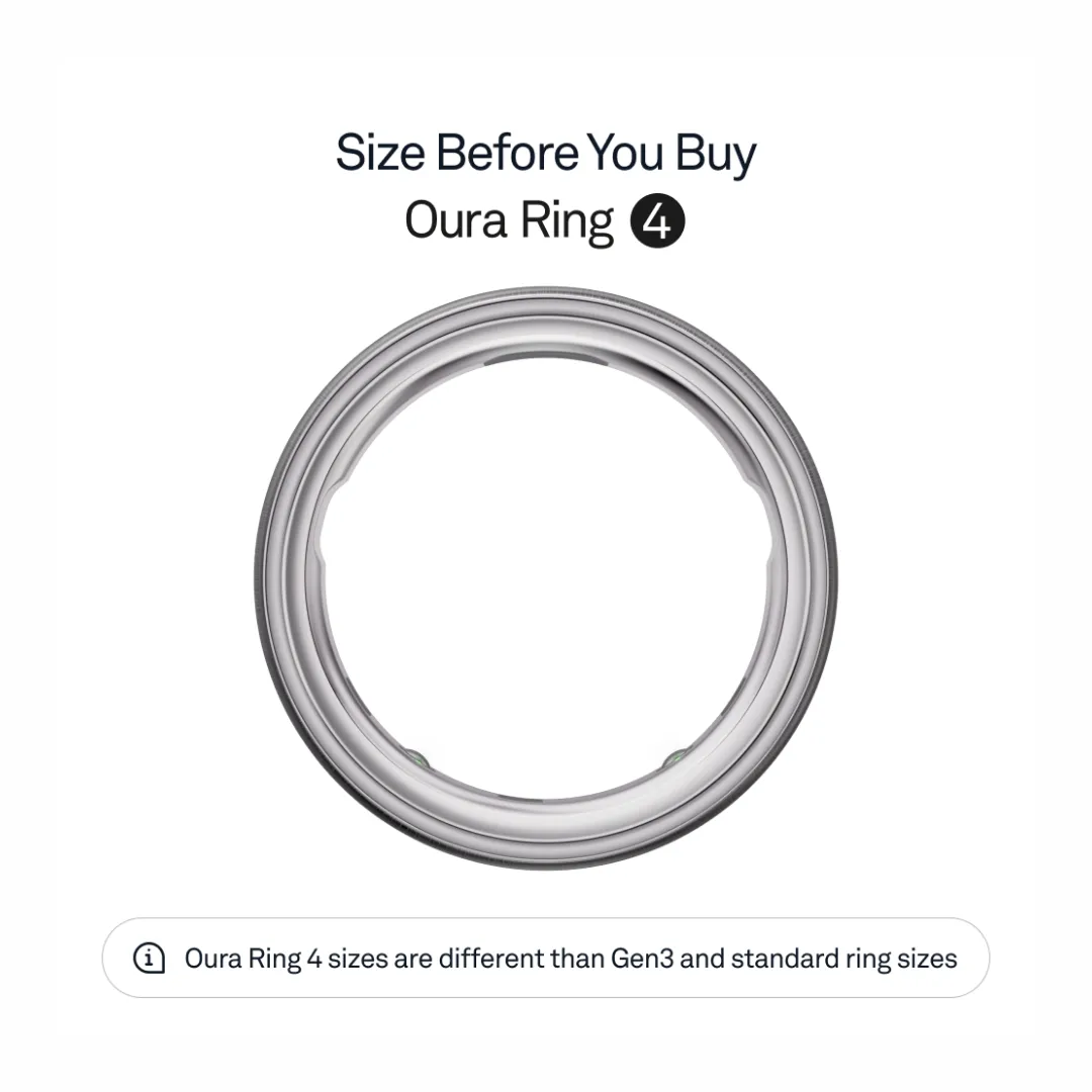Oura Ring 4 - Brushed Silver