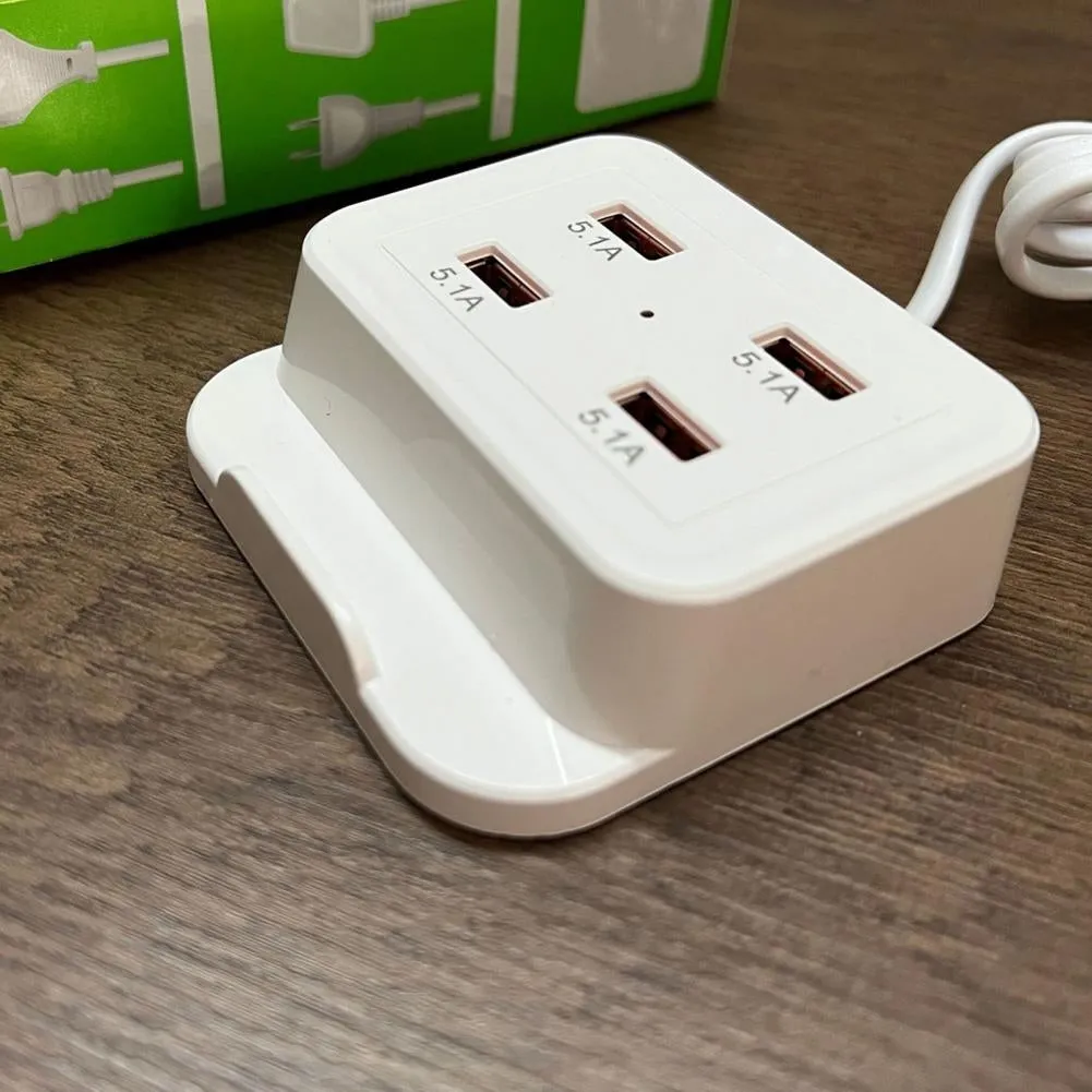 PowerHub Quad - Carregador de 4 USB de Alta Potência