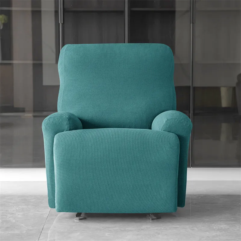 Premium Jacquard Recliner Sofa Cover : Teal