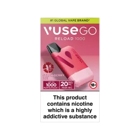 Red Strawberry Ice Vuse Go Reload 1000 Kit