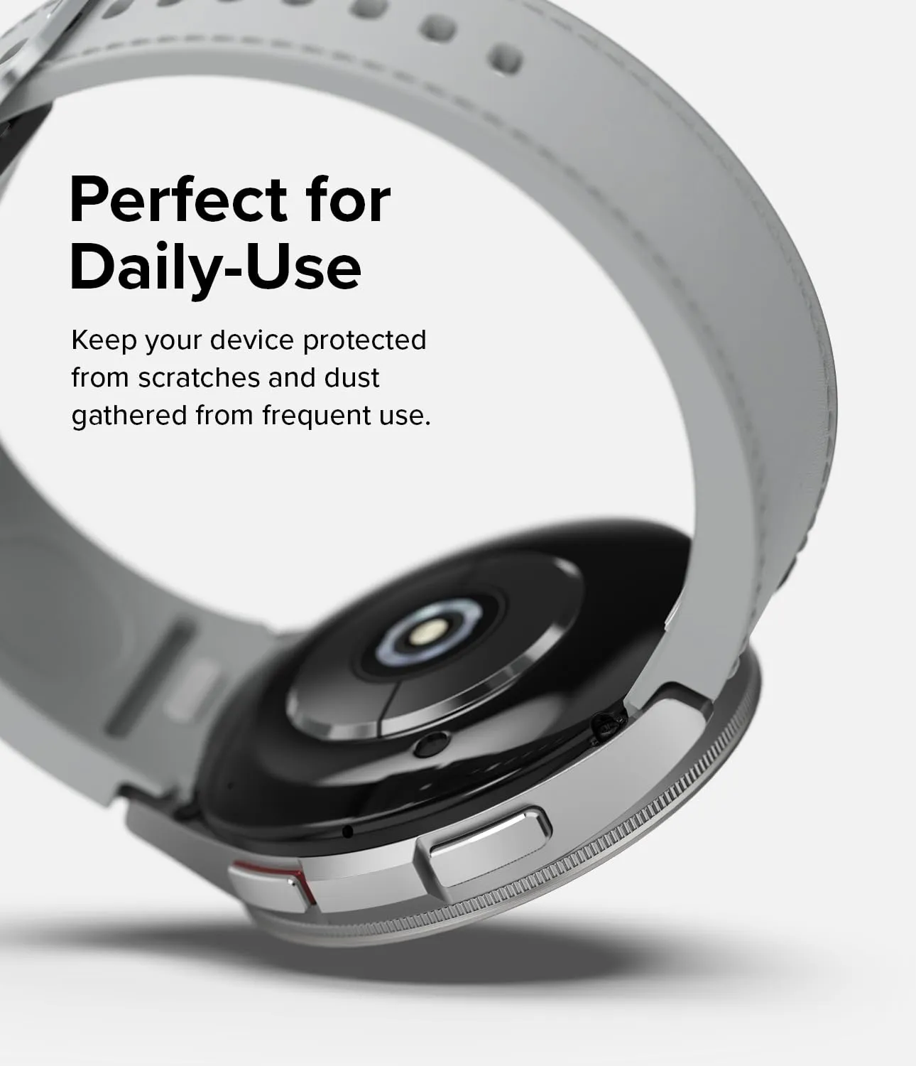 Ringke Bezel Styling Compatible with Samsung Galaxy Watch 6 Classic Case (43mm)  - 43-01 (ST) - Silver
