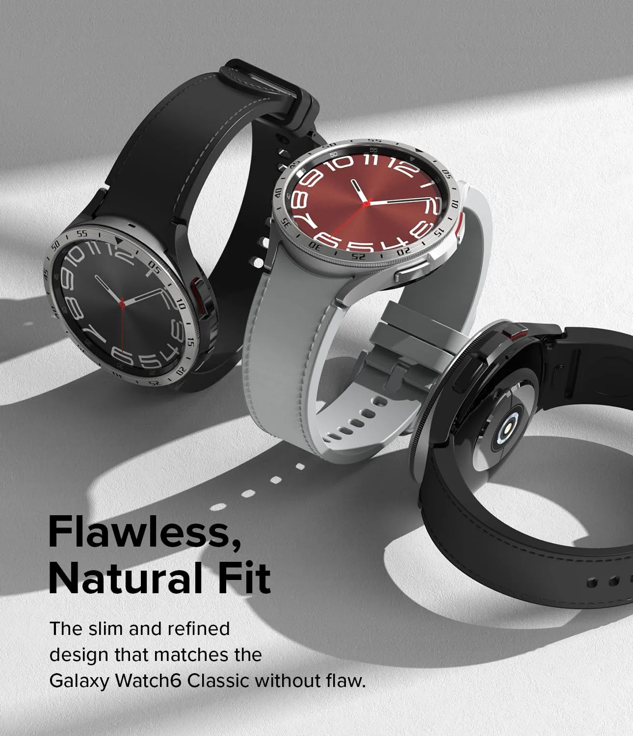 Ringke Bezel Styling Compatible with Samsung Galaxy Watch 6 Classic Case (43mm)  - 43-01 (ST) - Silver