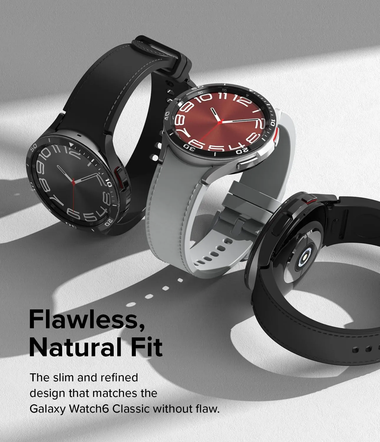 Ringke Bezel Styling Compatible with Samsung Galaxy Watch 6 Classic Case (47mm) - 47-02 (ST) - Black