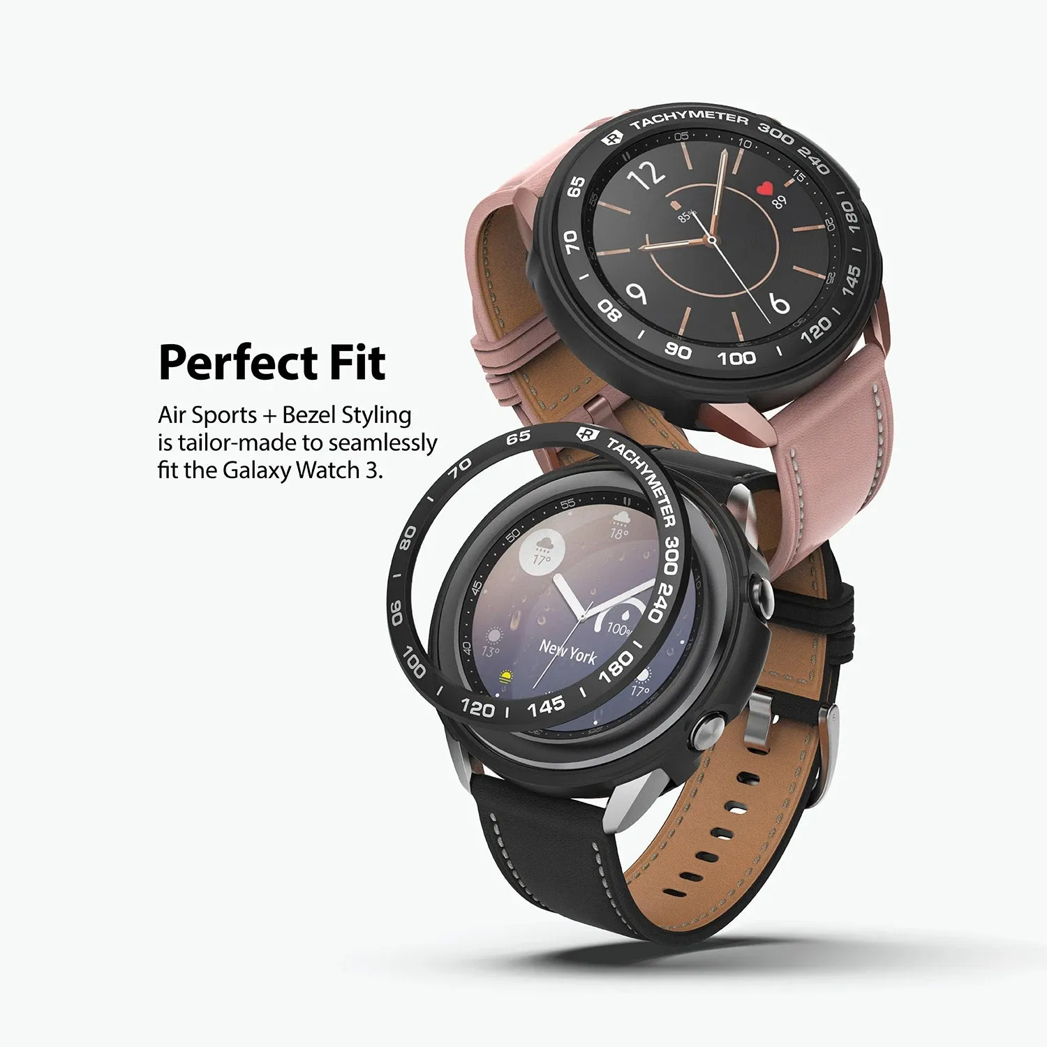 Ringke Galaxy Watch 3 45mm Styling 10 Air Sports Black Case  Bezel Combo Pack
