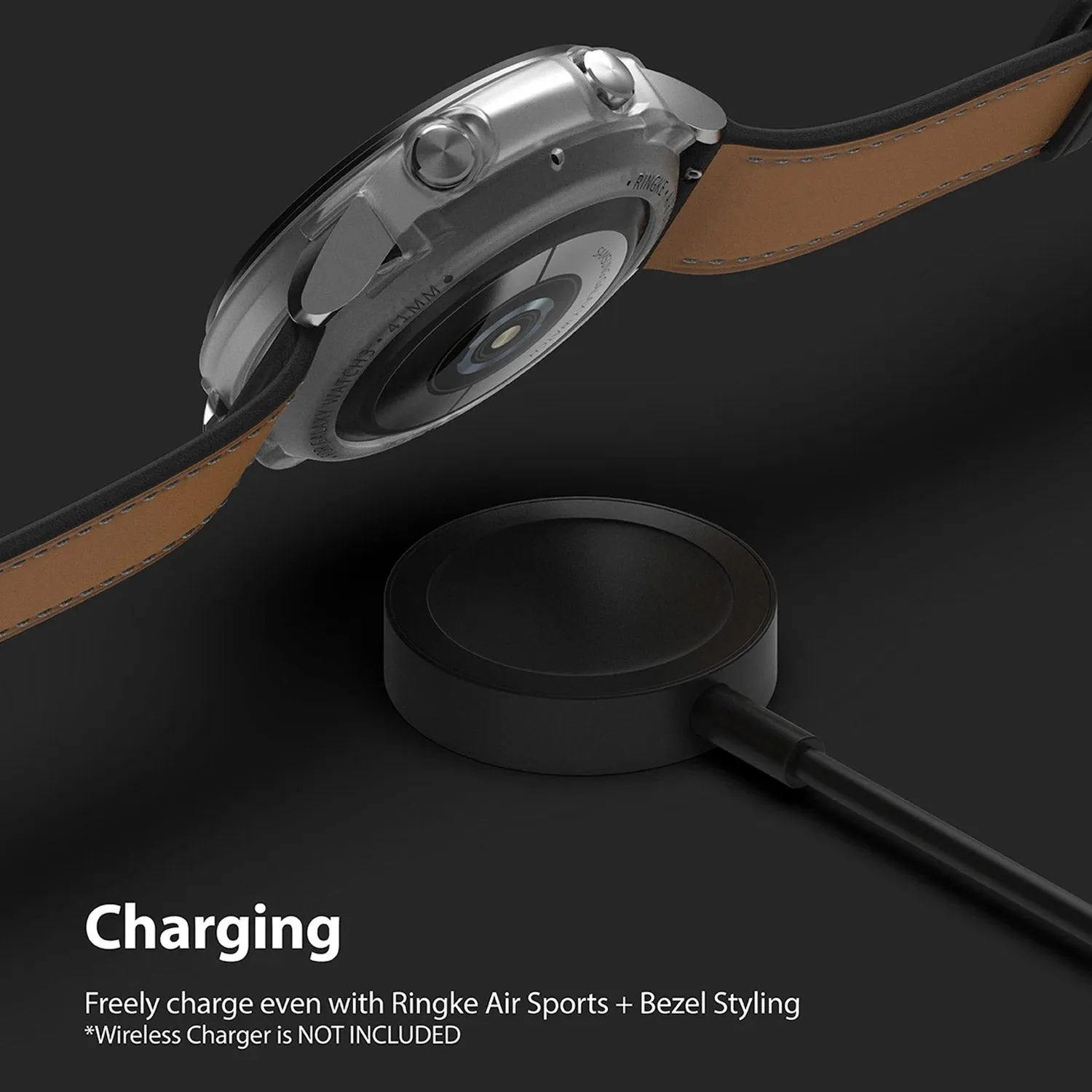 Ringke Galaxy Watch 3 45mm Styling 10 Air Sports Matte Clear Case  Bezel Combo Pack
